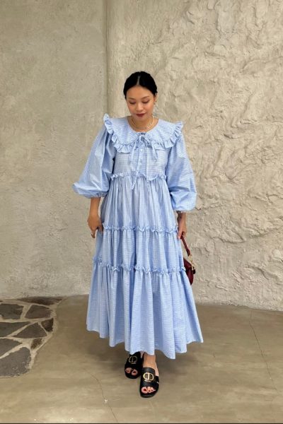 Paloma Plaid Blue Dress