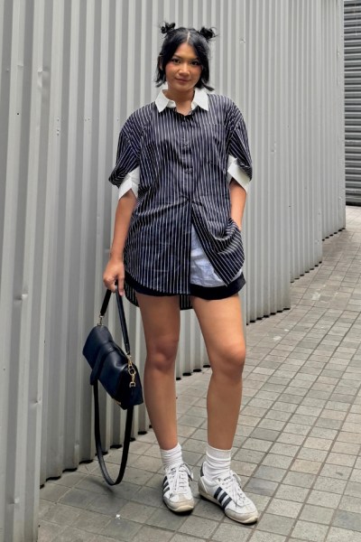 Vibe Black Stripe Shirt