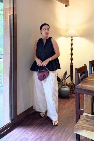 Wave Polka Black Top