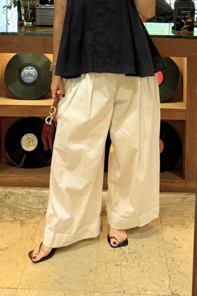 Como White Polka Pants