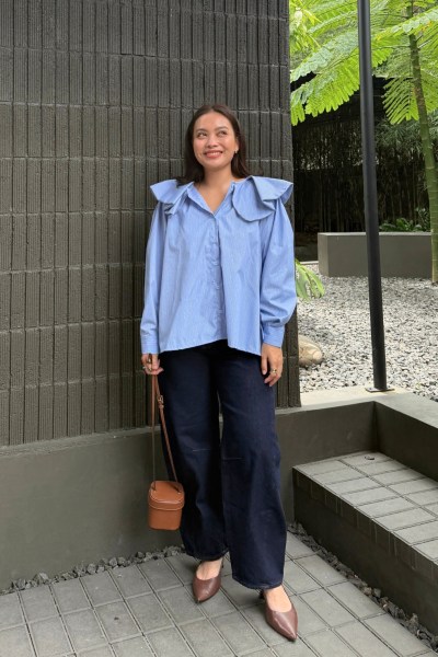 Isley Blue Stripe Top