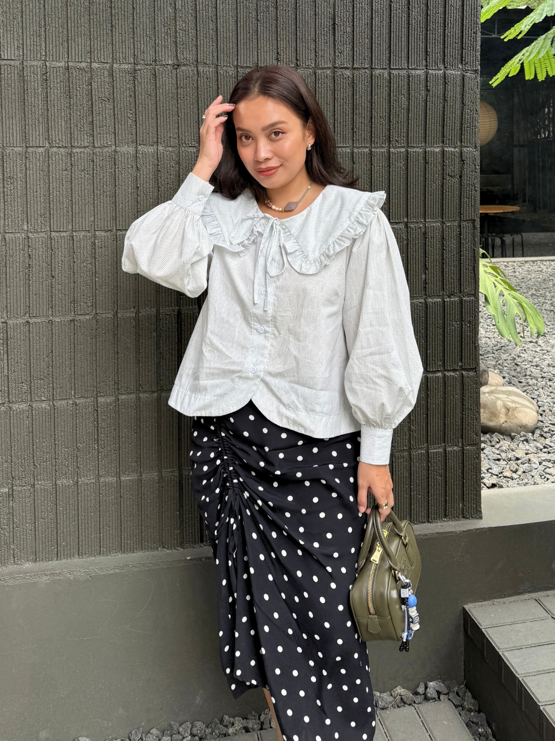 Celo White Polka Top - Image 2