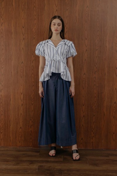 Nara Stripes Blue Top