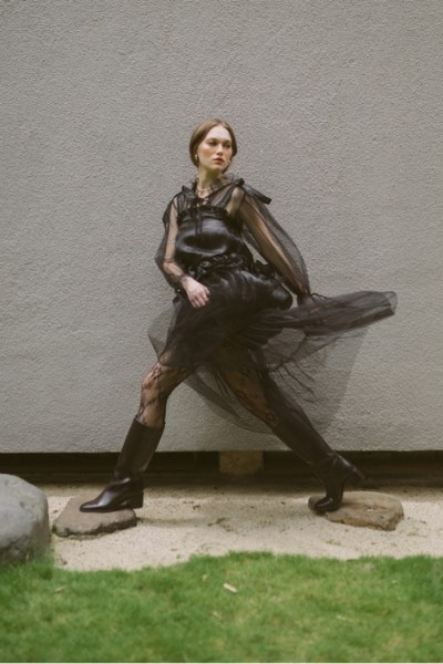 Feme Organza Black Dress