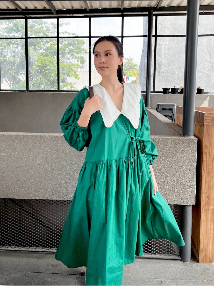 Rosa Green Dress - Image 2